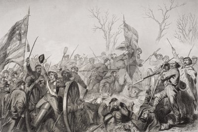Capture of the Confederate flag at the Battle of Murfreesboro in 1862 by Alonzo Chappel